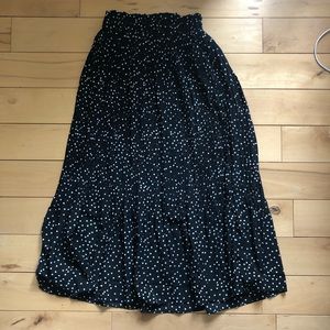 Red Dress Boutique QED London Polka Dot Midi Skirt